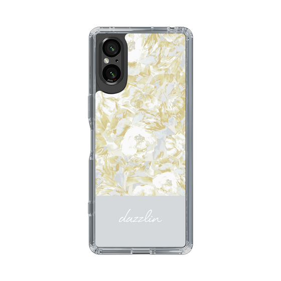 Slim Protection Case［ dazzlin - PaintFlower - Light Blue ］