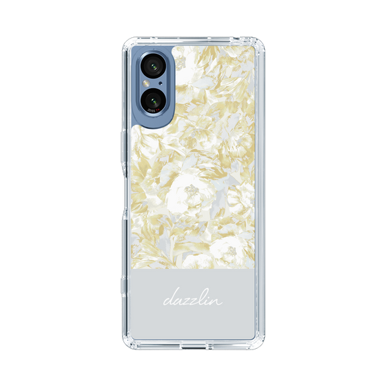 Slim Protection Case［ dazzlin - PaintFlower - Light Blue ］