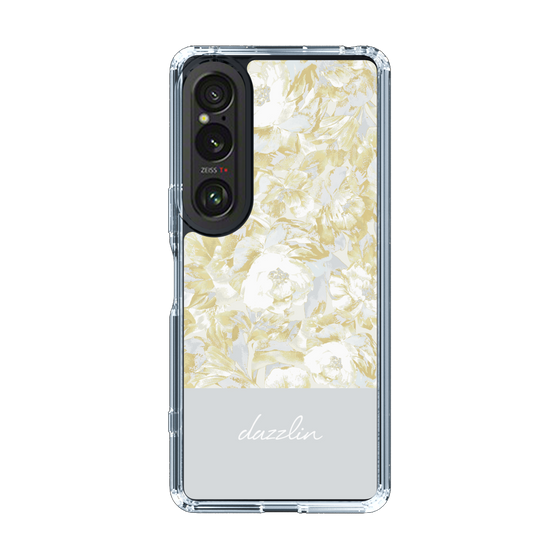 Slim Protection Case［ dazzlin - PaintFlower - Light Blue ］