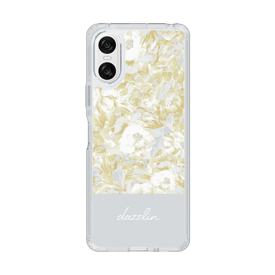 Slim Protection Case［ dazzlin - PaintFlower - Light Blue ］