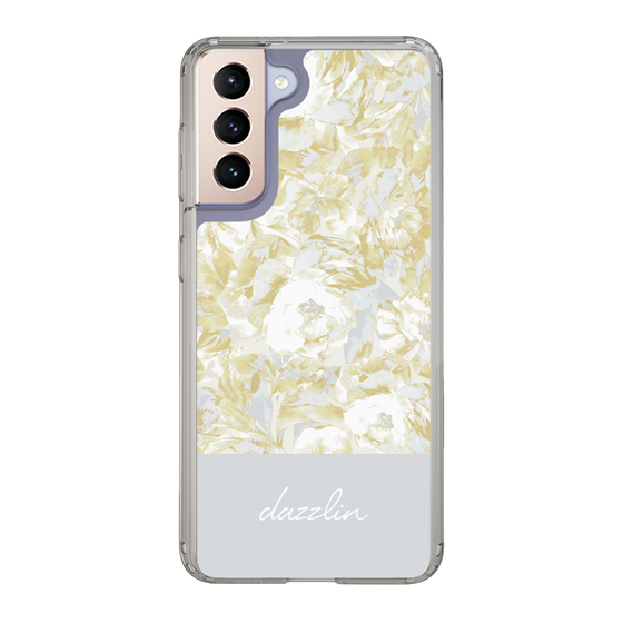 Slim Protection Case［ dazzlin - PaintFlower - Light Blue ］