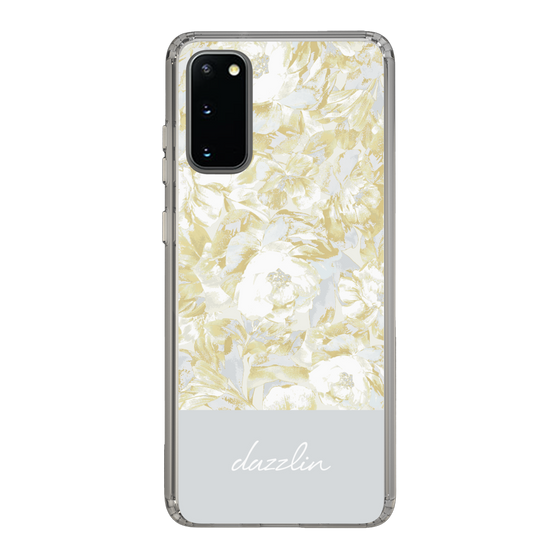 Slim Protection Case［ dazzlin - PaintFlower - Light Blue ］