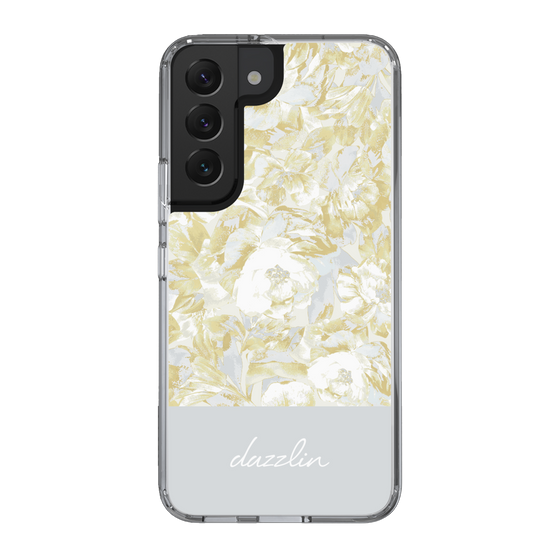 Slim Protection Case［ dazzlin - PaintFlower - Light Blue ］