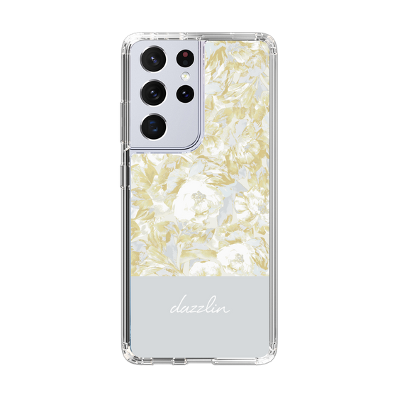 Slim Protection Case［ dazzlin - PaintFlower - Light Blue ］