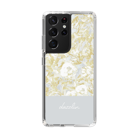 Slim Protection Case［ dazzlin - PaintFlower - Light Blue ］