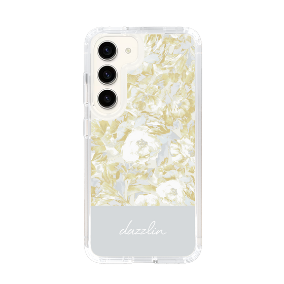 Slim Protection Case［ dazzlin - PaintFlower - Light Blue ］