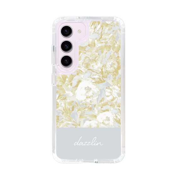 Slim Protection Case［ dazzlin - PaintFlower - Light Blue ］