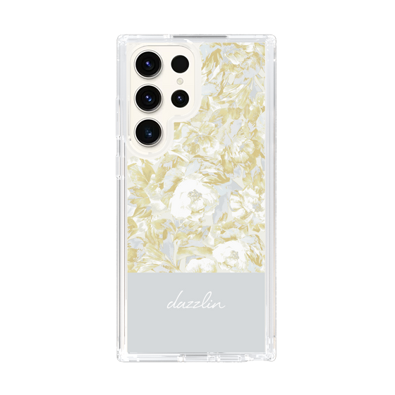 Slim Protection Case［ dazzlin - PaintFlower - Light Blue ］