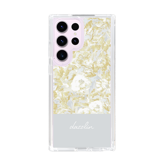 Slim Protection Case［ dazzlin - PaintFlower - Light Blue ］