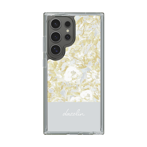 Slim Protection Case［ dazzlin - PaintFlower - Light Blue ］