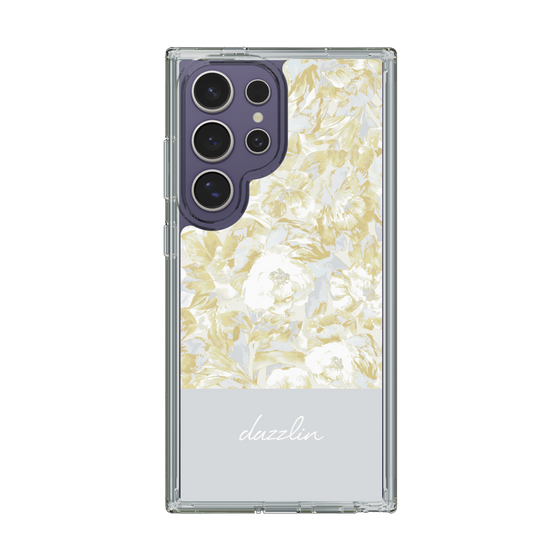 Slim Protection Case［ dazzlin - PaintFlower - Light Blue ］