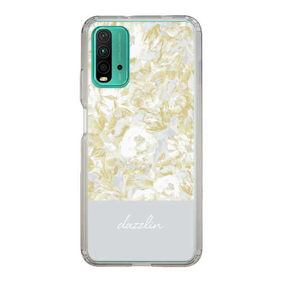 Slim Protection Case［ dazzlin - PaintFlower - Light Blue ］