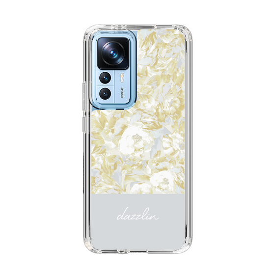 Slim Protection Case［ dazzlin - PaintFlower - Light Blue ］