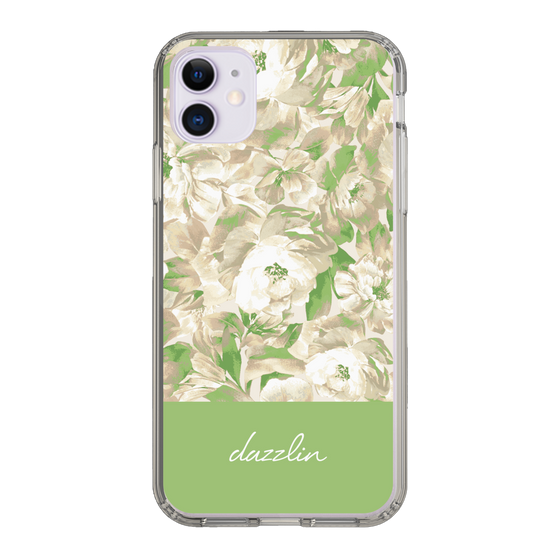 Slim Protection Case［ dazzlin - PaintFlower - Green ］