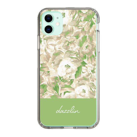 Slim Protection Case［ dazzlin - PaintFlower - Green ］