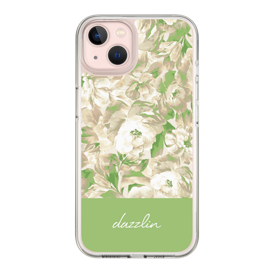 Slim Protection Case［ dazzlin - PaintFlower - Green ］