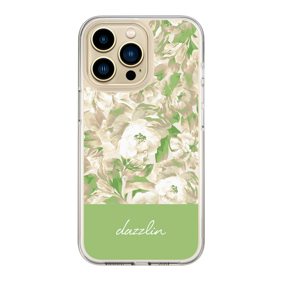 Slim Protection Case［ dazzlin - PaintFlower - Green ］