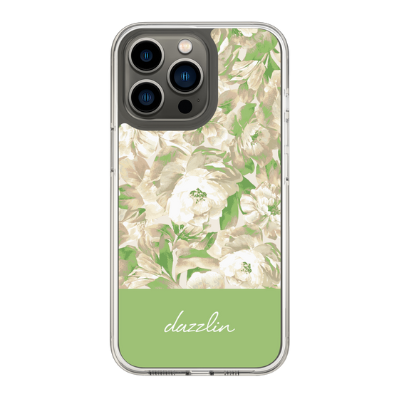 Slim Protection Case［ dazzlin - PaintFlower - Green ］