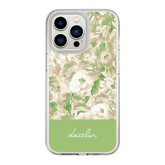 Slim Protection Case［ dazzlin - PaintFlower - Green ］