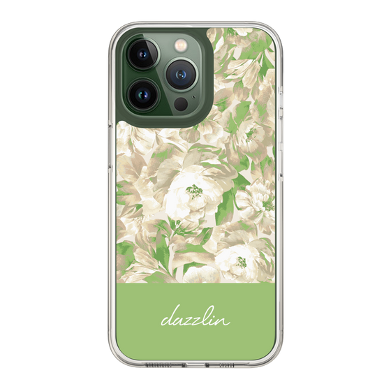Slim Protection Case［ dazzlin - PaintFlower - Green ］