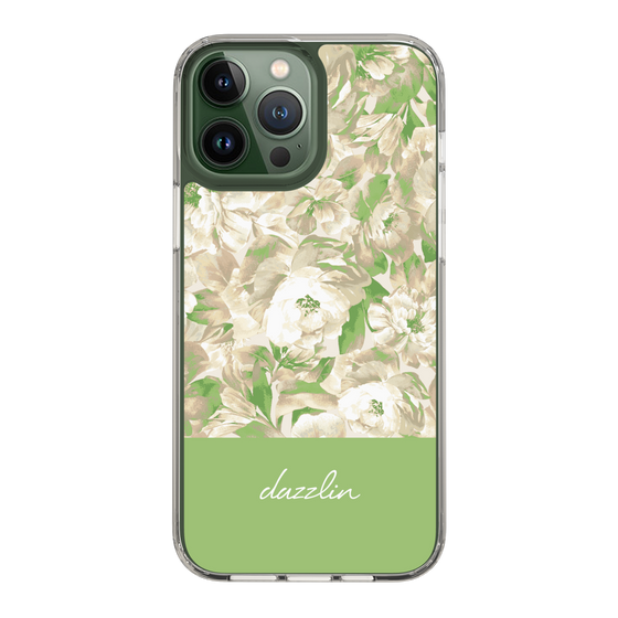 Slim Protection Case［ dazzlin - PaintFlower - Green ］
