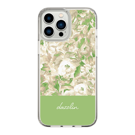 Slim Protection Case［ dazzlin - PaintFlower - Green ］