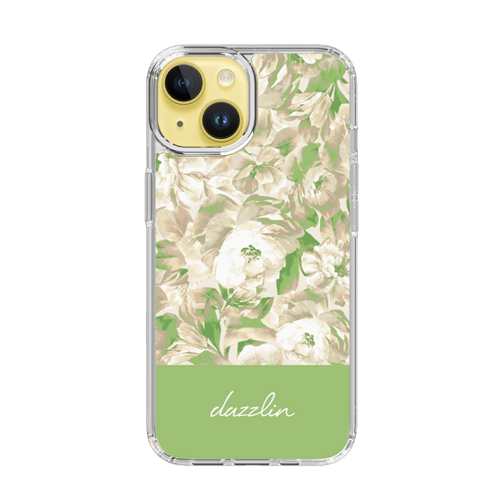 Slim Protection Case［ dazzlin - PaintFlower - Green ］