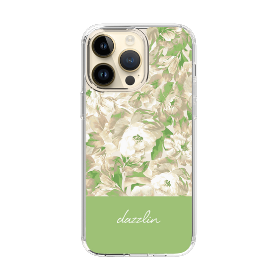 Slim Protection Case［ dazzlin - PaintFlower - Green ］
