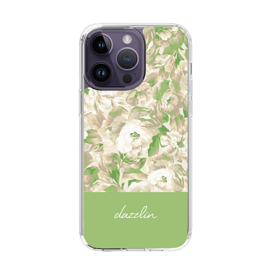 Slim Protection Case［ dazzlin - PaintFlower - Green ］