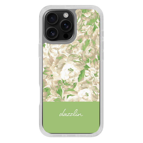 Slim Protection Case［ dazzlin - PaintFlower - Green ］