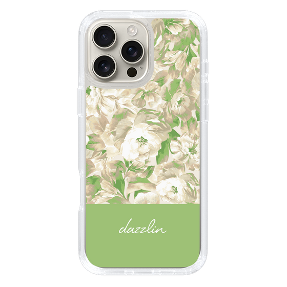 Slim Protection Case［ dazzlin - PaintFlower - Green ］