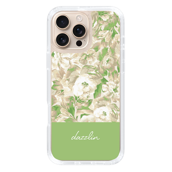 Slim Protection Case［ dazzlin - PaintFlower - Green ］