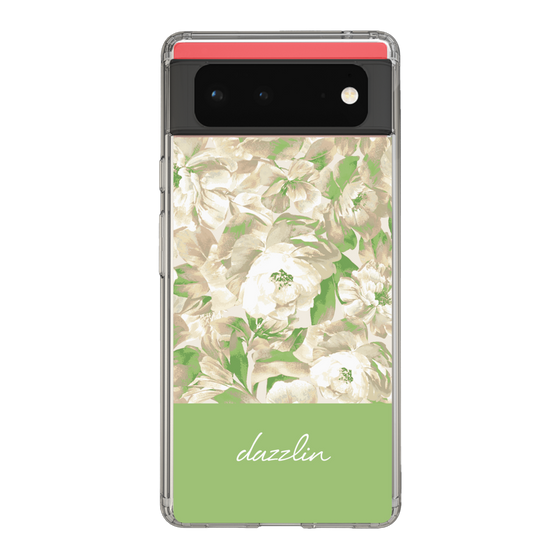 Slim Protection Case［ dazzlin - PaintFlower - Green ］