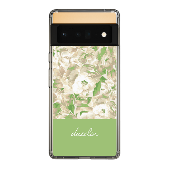 Slim Protection Case［ dazzlin - PaintFlower - Green ］