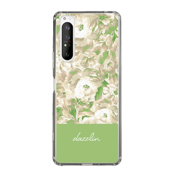 Slim Protection Case［ dazzlin - PaintFlower - Green ］