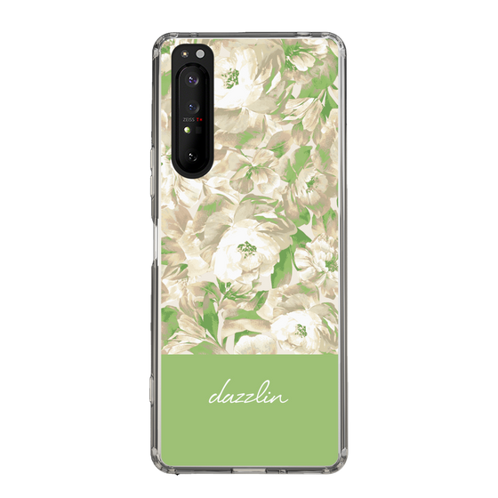Slim Protection Case［ dazzlin - PaintFlower - Green ］