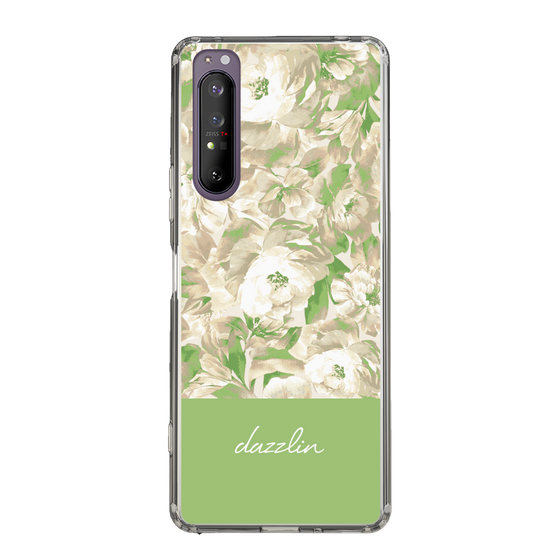 Slim Protection Case［ dazzlin - PaintFlower - Green ］