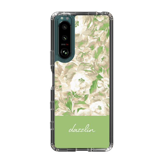 Slim Protection Case［ dazzlin - PaintFlower - Green ］