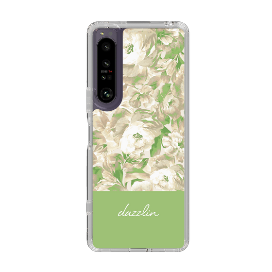 Slim Protection Case［ dazzlin - PaintFlower - Green ］