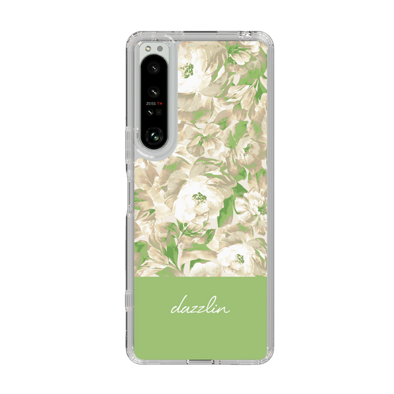 Slim Protection Case［ dazzlin - PaintFlower - Green ］