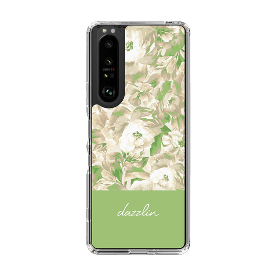 Slim Protection Case［ dazzlin - PaintFlower - Green ］