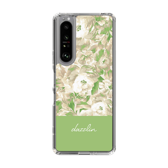 Slim Protection Case［ dazzlin - PaintFlower - Green ］