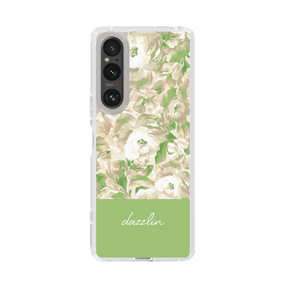 Slim Protection Case［ dazzlin - PaintFlower - Green ］