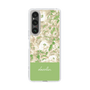 Slim Protection Case［ dazzlin - PaintFlower - Green ］