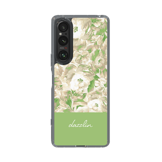 Slim Protection Case［ dazzlin - PaintFlower - Green ］