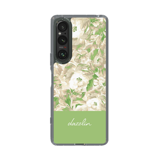 Slim Protection Case［ dazzlin - PaintFlower - Green ］