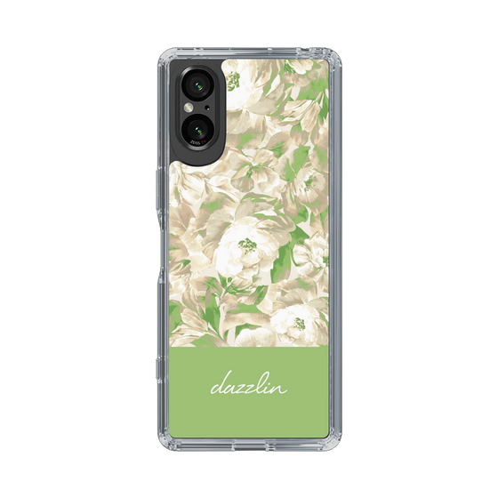 Slim Protection Case［ dazzlin - PaintFlower - Green ］