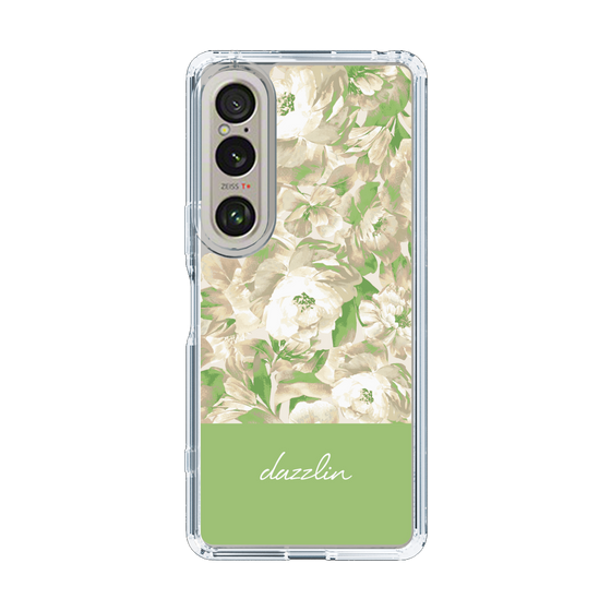 Slim Protection Case［ dazzlin - PaintFlower - Green ］