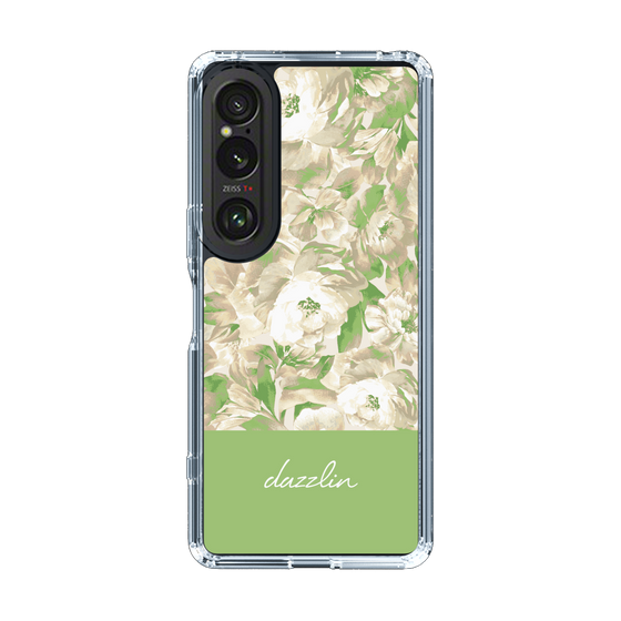 Slim Protection Case［ dazzlin - PaintFlower - Green ］