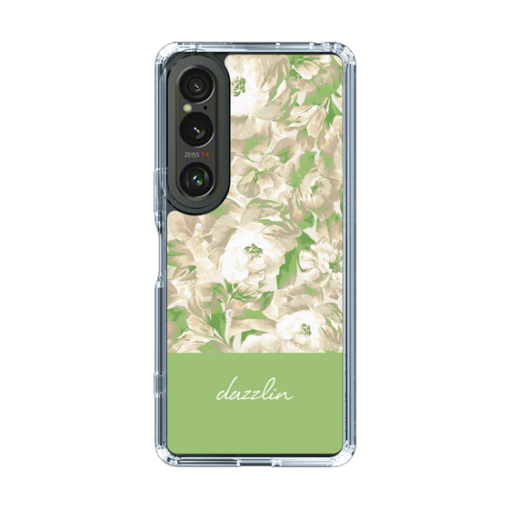 Slim Protection Case［ dazzlin - PaintFlower - Green ］